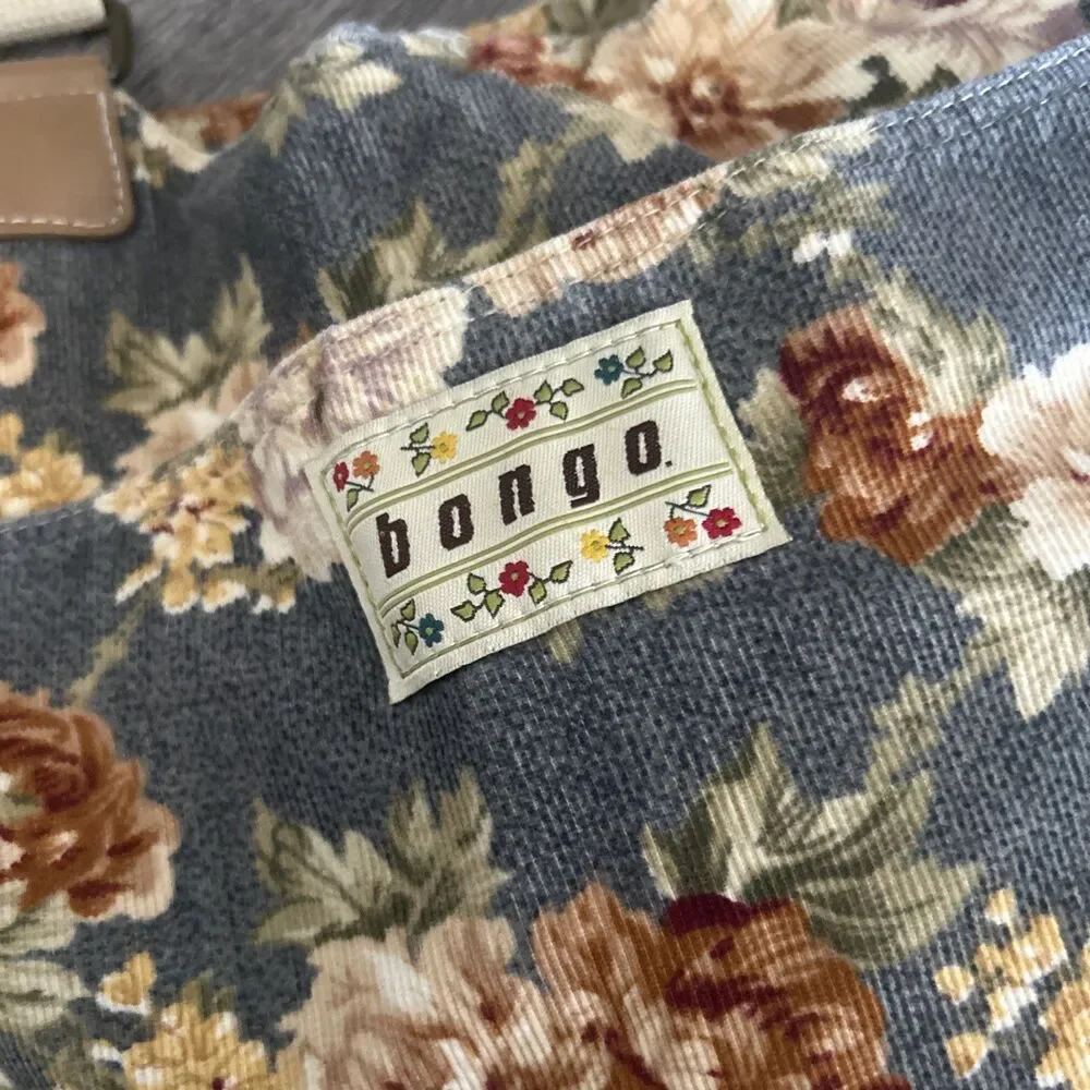 Vintage 80s Y2K Bongo  Shoulder Bag Purse Roses Grunge Cottage Fairy